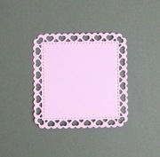 Scrapki Papierowe - Serwetka Serca mała 2 szt. biała.