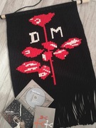 Makatka wykonana metodą makramy Depeche Mode 