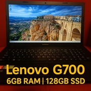Laptop Lenovo G700 17,3"  6GB RAM  128GB SSD Intel Pentium Windows 10