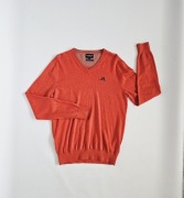 Pomarańczowy sweter z kaszmir Jean Paul m 38