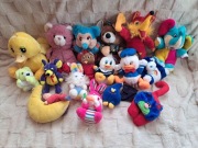 Pluszaki maskotki - 19sztuk vintage retro