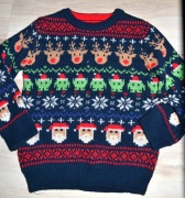 365* Świąteczny sweter wzorki 3/4 lat_ 98/104 cm