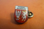 Mońki Powiat Herb pin przypinka