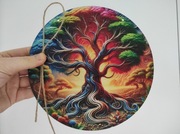 Drewniana dekoracja ścienna do powieszenia