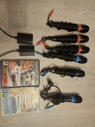 Singstar zestaw mikrofony, usb, 2 gry rock party