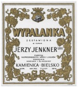 Etykieta na alkohol, WYPALANKA, Kamienica-Bielsko, Jenkner