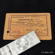 Legitymacja Lwów Parowozownię PKP 2 RP Komitet Rewolucyjny  ZSSR