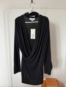 Sukienka Zara x ludovic de Saint sernin M czarna z drapowaniem