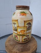 Słoik handmade Decoupage 3L na suszone grzyby