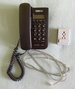 stary telefon stacjonarny MaxCom przewodowy - dekoracyjny do