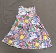 Kolorowa sukienka jednorożce 98-104