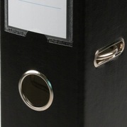 Segregator biurowy A4 75mm czarny z okuciem dźwigniowy