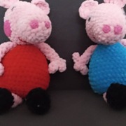 Świnka pepa lub dżordż maskotka przytulanka