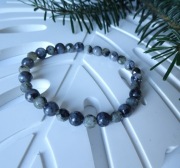 Bransoletka z kamieni Labradoryt Larvikit CZAROITU CZAR 