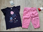 T-shirt + spodenki 3/4 - rozm 122