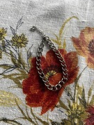 Srebrna bransoletka stal nierdzewna regulowana 24 cm