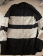 Zara sweter paski wełna 38 M