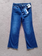 Sinsay Niebieskie jeansy CROPPED Slim Fit rozm.40