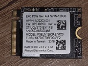 Dysk SSD Phision 128GB M.2 M2 PCIe NVMe 2230 PSELN128GA87MC0 prawie nowy