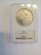 USA 1 dollar, 1898 " O " Grading MS 65