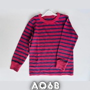 Bluzka bluza z długim rękawem next 4lata 104cm bordowa w paski A068
