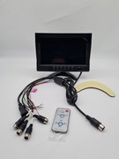 Monitor samochodowy 9 cali TFT LCD do kamer 4-pin pilot 12V 24V