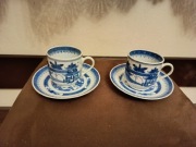 Porcelana. Filiżanki z motywem chińskim 