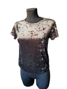 Welurowa bluzka z krótkim rękawem 36,S FB Sister