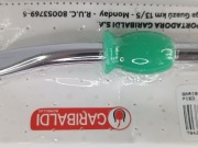 Bombilla alpaka Garibaldi 19 cm z Paragwaju (matero jasna zieleń)