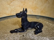 Porcelanowa figurka dog niemiecki, Łomonosow