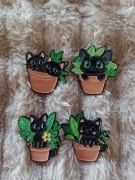 Pin przypinka broszka odznaka szpilka kot kotek kotki zestaw 4szt 