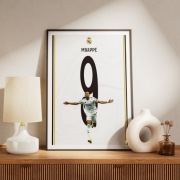 Kylian Mbappe plakat, obraz, koszulka Real Madryt