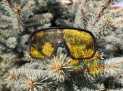 Okulary sportowe samochodowe polaryzacyjne UV Unisex czarne /#26