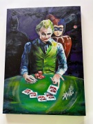 Joker Batman Harley Quinn – obraz olejny na płótnie handmade