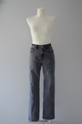 Abercrombie & Fitch szare jeansy the 90's Relaxed Jean High Rise 26L 36 S