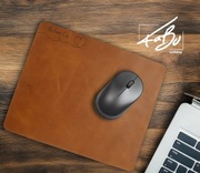 Skórzana podkładka pod mysz | Handmade | Grawer | NFC | Antypoślizgowa