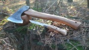 Siekiera,nóż mora ,kuksa; zestaw bushcraftowca