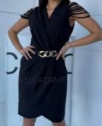 Sukienka kopertowa wyszczuplajaca Lourdes 42 midi 