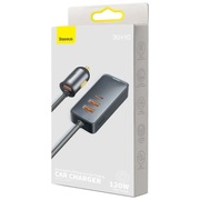 Ładowarka samochodowa Baseus CCBT-A0G 2x USB 2x USB-C 120W Szary