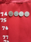 Monety 2zł.1974. okazja . Komplet 4 sztuki.
