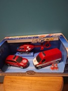 Autka straży pożarnej z helikopterem