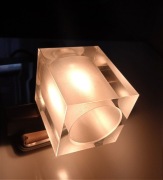 Kinkiet GLOBO z grubym szklanym kloszem