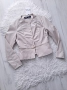 ZARA beżowa kremowa kurtka 2w1 krótka lub dłuższa zamek