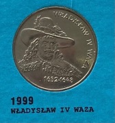 2 złote 1999, Władysław IV Waza, st. 1-