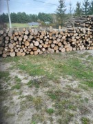 Drewno opalowe Dąb w wałkach, klockach o dł 125cm 