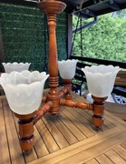 Lampa wisząca drewniana