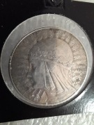 10 złotych 1933r głowa kobiety stebro 0,750