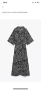 Zara XS sukienka koszulowa we wzory maxi wiązana