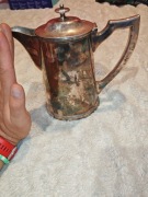 Posrebrzany zabytkowy imbryk Szwecja