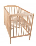 Łóżeczko dziecięce sosnowe z materacem 